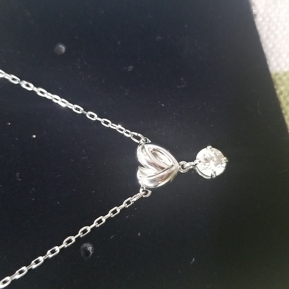 Authentic Swarovski Heart Drop Necklace EUC - Picture 13 of 14